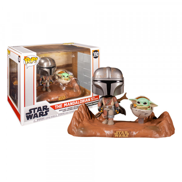 Funko POP! TV Moments Star Wars The Mandalorian: The Mandalorian with The Child